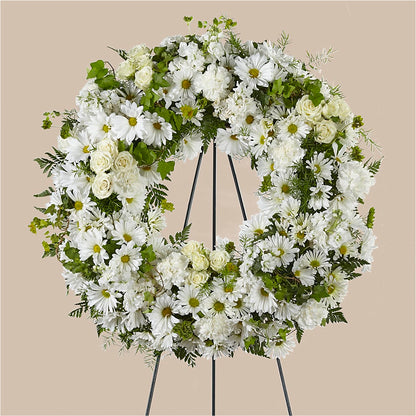 Faithful Wishes Wreath – T BEARS FLORIST & GIFTS, Columbus OH
