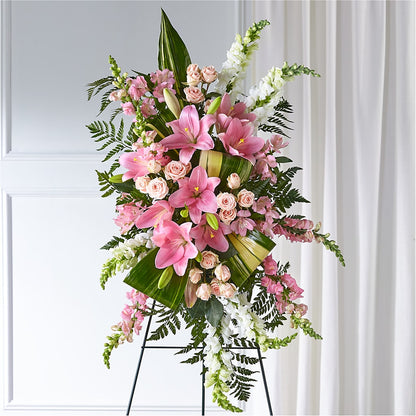 Elegant Embrace Standing Spray – T BEARS FLORIST & GIFTS, Columbus OH