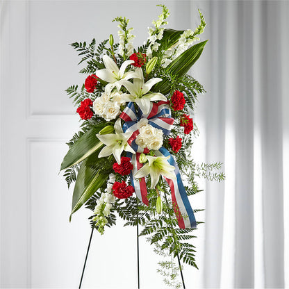 Stars of Life Standing Spray – T BEARS FLORIST & GIFTS, Columbus OH