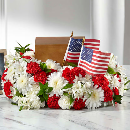 Spirit of Patriotism Cremation Adornment – T BEARS FLORIST & GIFTS, Columbus OH