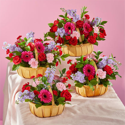 Pink Picnic Basket – T BEARS FLORIST & GIFTS, Columbus OH