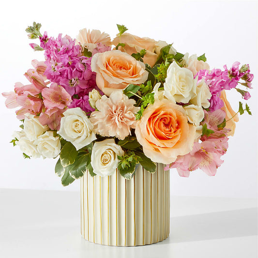 Paradise Bouquet with Ivory Vase – T BEARS FLORIST & GIFTS, Columbus OH