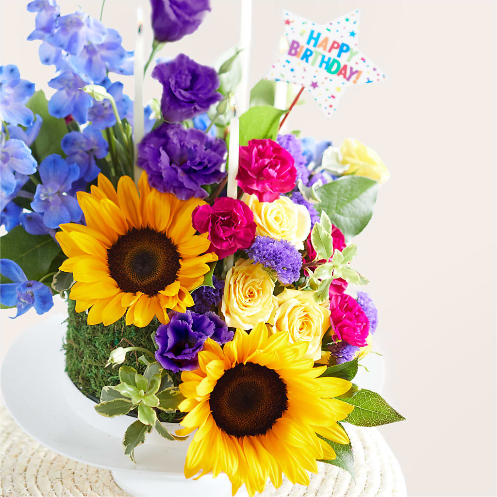 Star of the Day Floral Cake – T BEARS FLORIST & GIFTS, Columbus OH