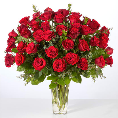 Forever Yours Fifty Stem Red Rose Bouquet – T BEARS FLORIST & GIFTS, Columbus OH